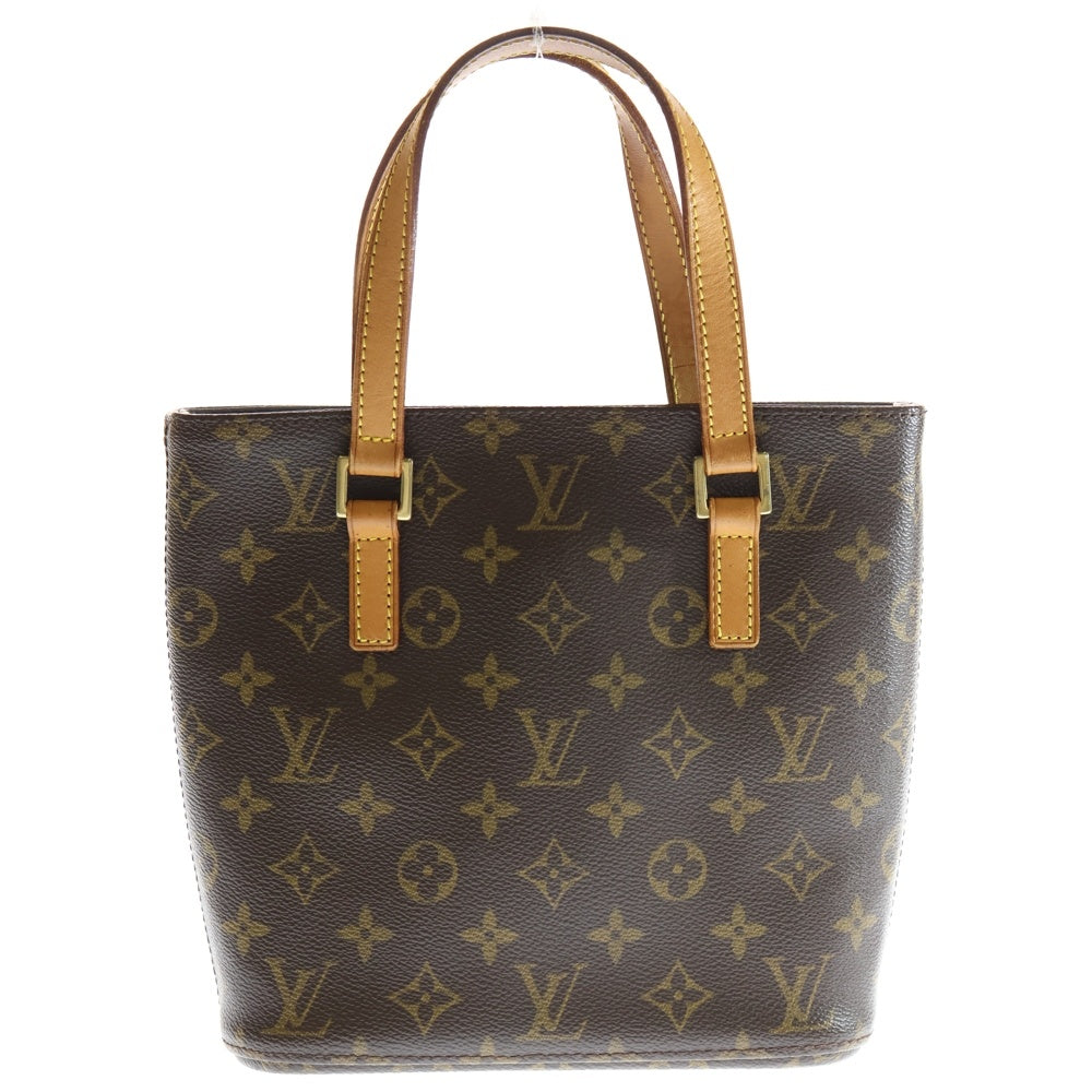 LOUIS VUITTON(ルイヴィトン) モノグラム ヴァヴァンPM ハンドバッグ ミニバッグ トートバッグ ブラウン レザー×PVC M51172 ゴールド金具 レディース