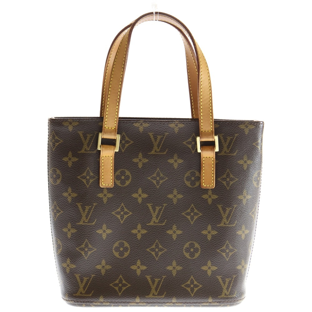 LOUIS VUITTON(ルイヴィトン) モノグラム ヴァヴァンPM ハンドバッグ ミニバッグ トートバッグ ブラウン レザー×PVC M51172 ゴールド金具 レディース