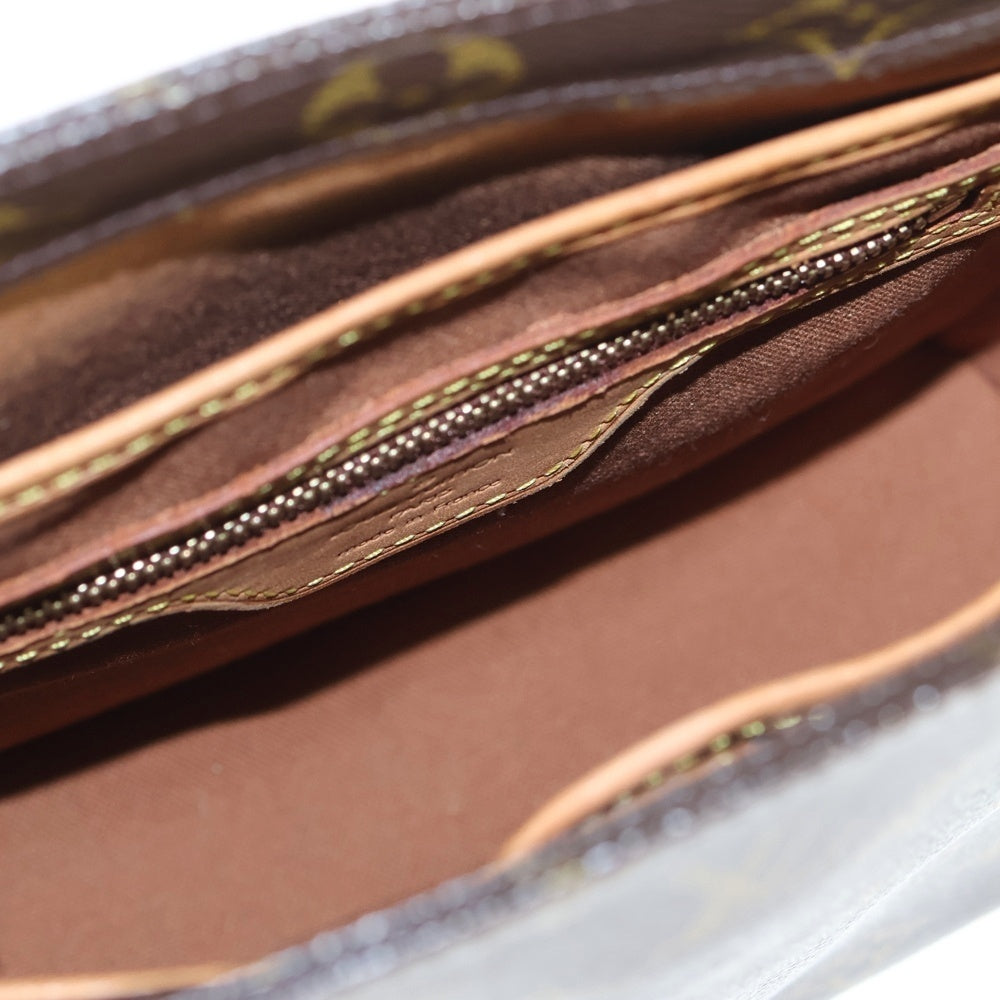 LOUIS VUITTON(ルイヴィトン) モノグラム ヴァヴァンPM ハンドバッグ ミニバッグ トートバッグ ブラウン レザー×PVC M51172 ゴールド金具 レディース