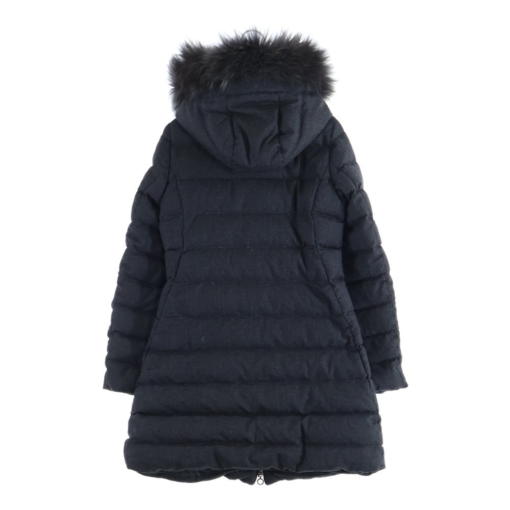 タトラス ラビアナ ネイビー ウール ダウンジャケット ファー ロング M02 タトラス ラビアナ ネイビー ウール ダウンジャケット ファー ロング