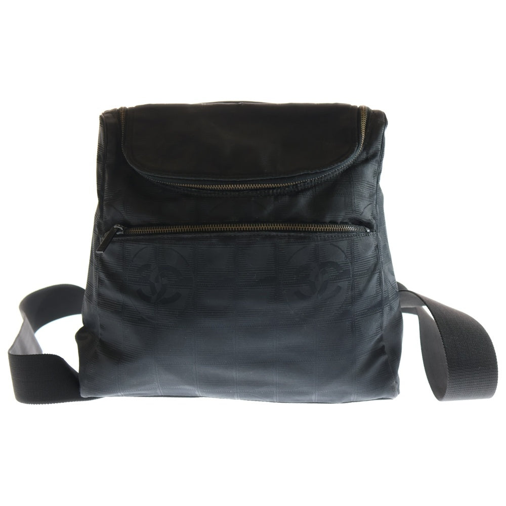 CHANEL(シャネル) ニュートラベルライン リュックサック バッグパック ブラック ナイロン ゴールド金具 レディース