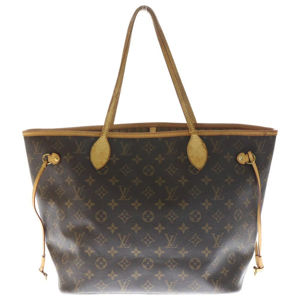 LOUIS VUITTON(ルイヴィトン) モノグラム ネヴァーフルMM 旧型トートバッグ ハンドバッグ ブラウン レザー×PVC M40156 ゴールド金具 レディース