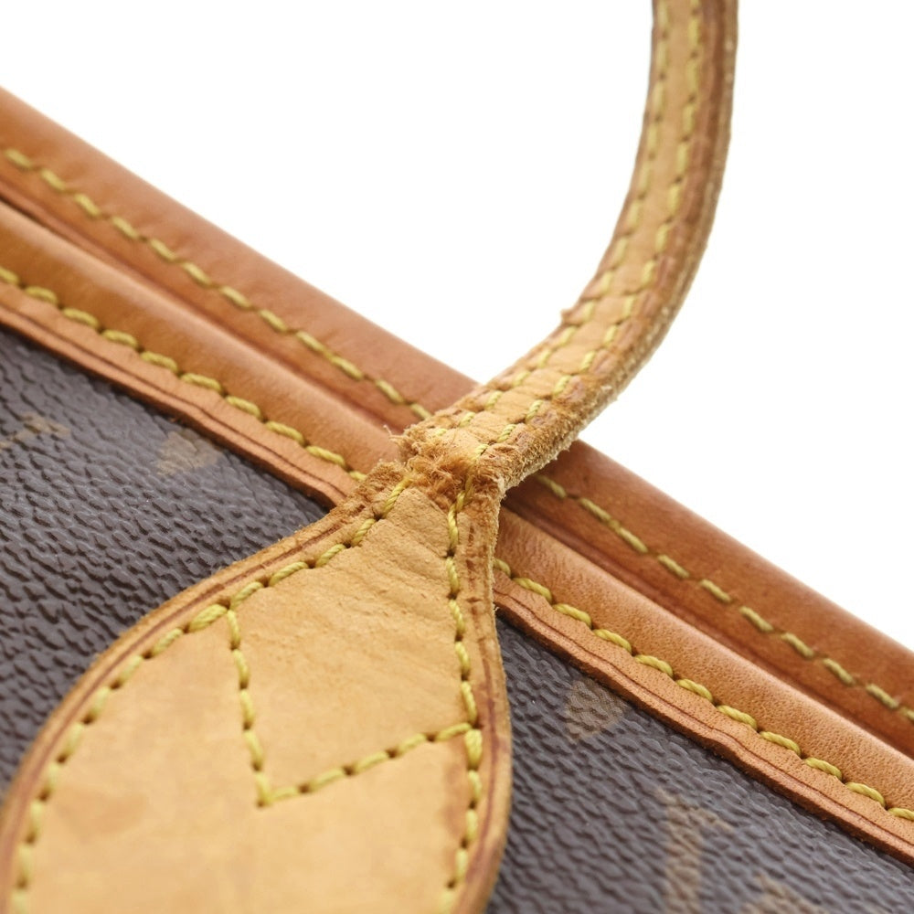 LOUIS VUITTON(ルイヴィトン) モノグラム ネヴァーフルMM 旧型トートバッグ ハンドバッグ ブラウン レザー×PVC M40156 ゴールド金具 レディース