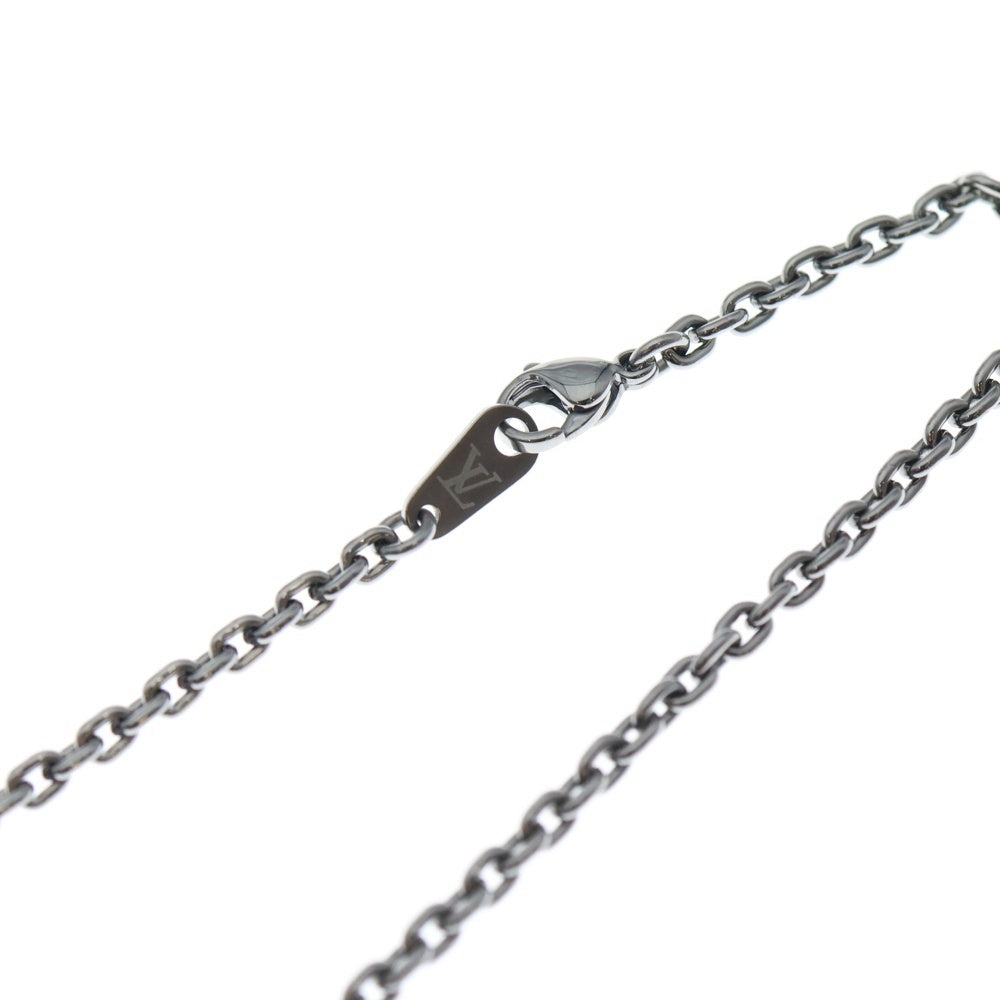 LOUIS VUITTON(ルイヴィトン) モノグラム ボールド ペンダント ネックレス シルバー×ゴールド メタル M00675