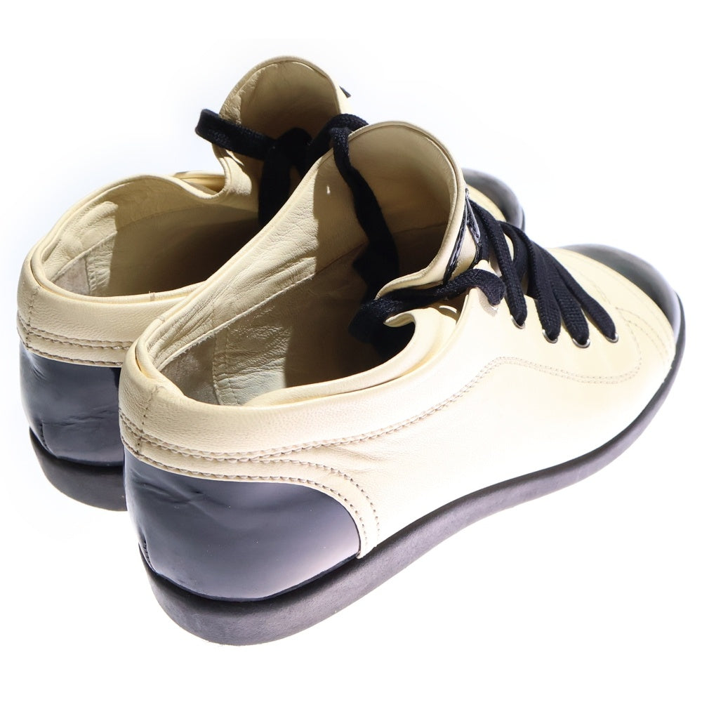 CHANEL(シャネル) ココマーク パテント コンビレザー レースアップ