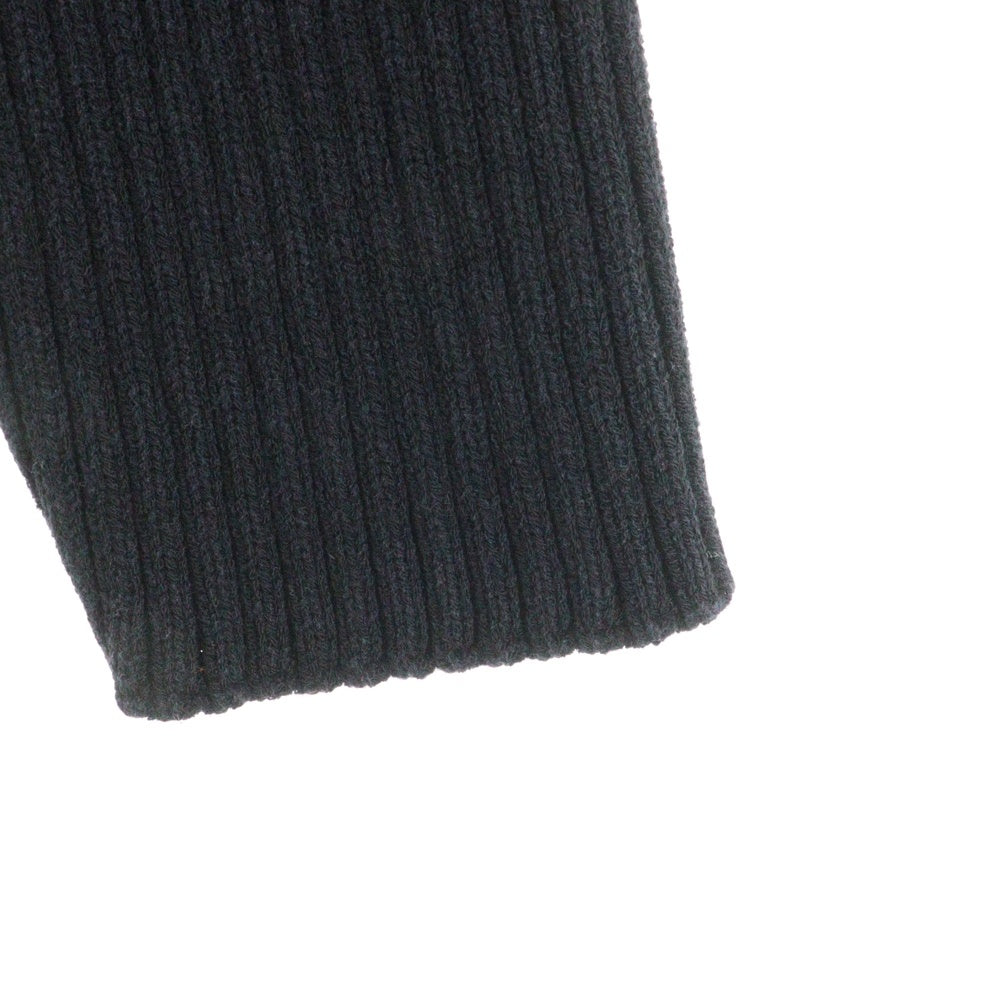 BOTTEGA VENETA(ボッテガヴェネタ) バックオープン クルーネック プルオーバー 長袖 ニット ミディアムワンピース ドレス ブラック レディース 628987 VKW90