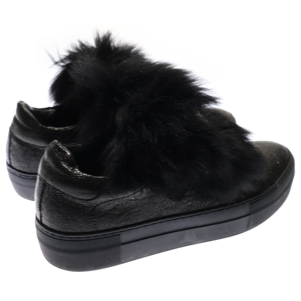 モンクレール  スニーカー ファー 新品 MONCLER(モンクレール) VICTOIRE ヴィクトワール ファー レザー