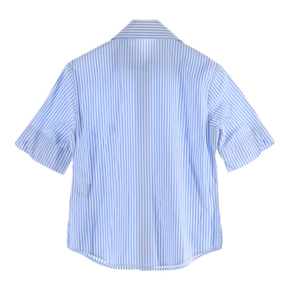 希少デザイン　ヴィヴィアンウエストウッド　オーブ刺繍　ストライプシャツ　丸襟 Vivienne Westwood Red Label(ヴィヴィアンウエストウッドレッド