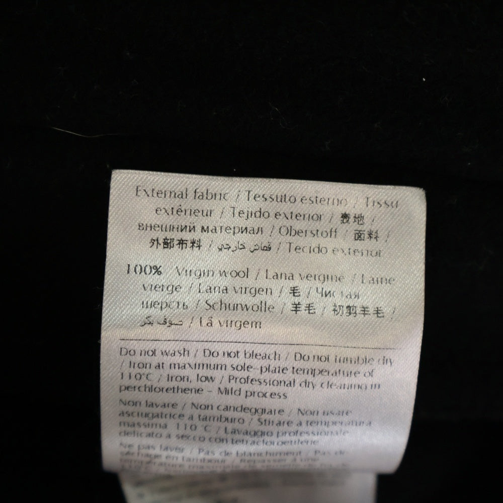 VALENTINO(ヴァレンティノ) メルトンウール ダブルブレスト カットオフ ポンチョ コート ブラック レディース LB0CG00C2P2