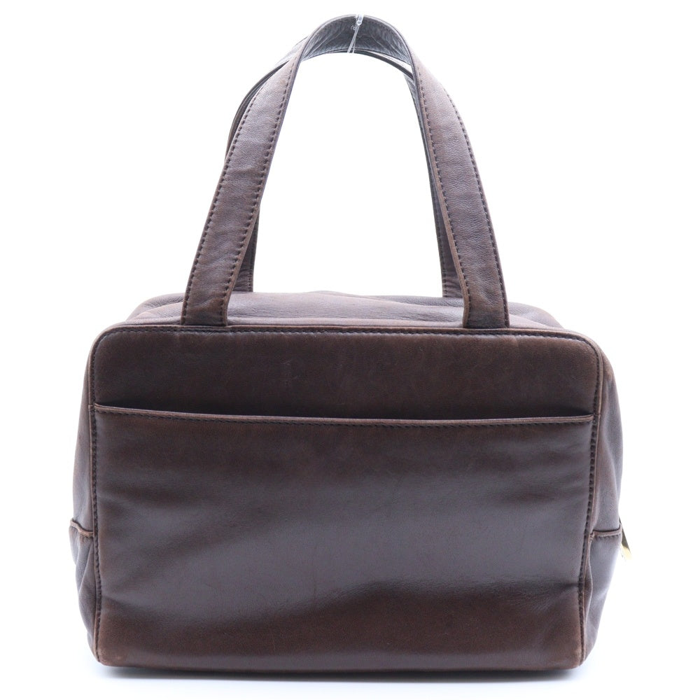 LOEWE(ロエベ) アナグラム ハンドバッグ ミニバッグ ブラウン レザー レディース