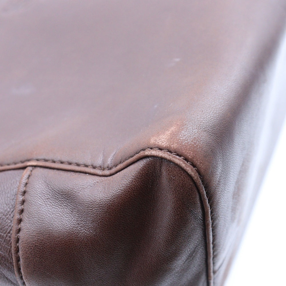 LOEWE(ロエベ) アナグラム ハンドバッグ ミニバッグ ブラウン レザー レディース