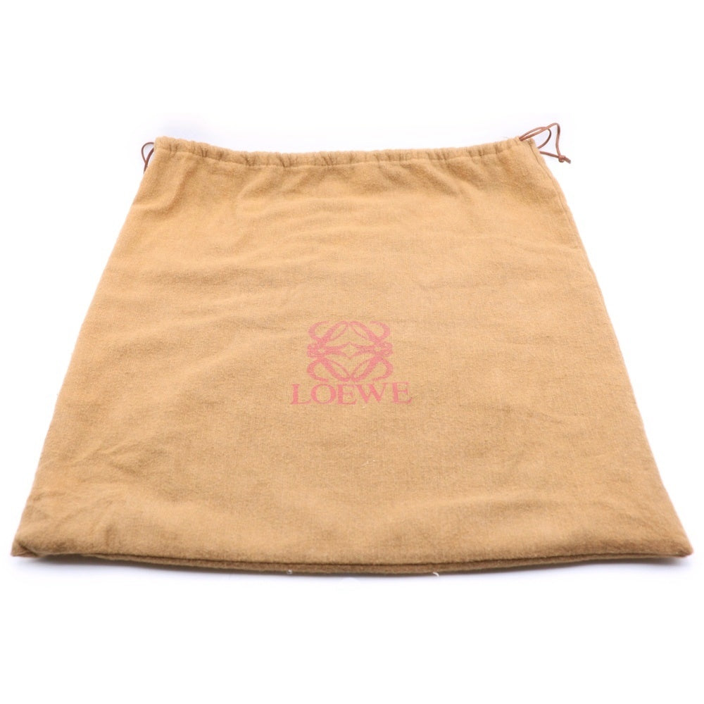 LOEWE(ロエベ) アナグラム ハンドバッグ ミニバッグ ブラウン レザー レディース