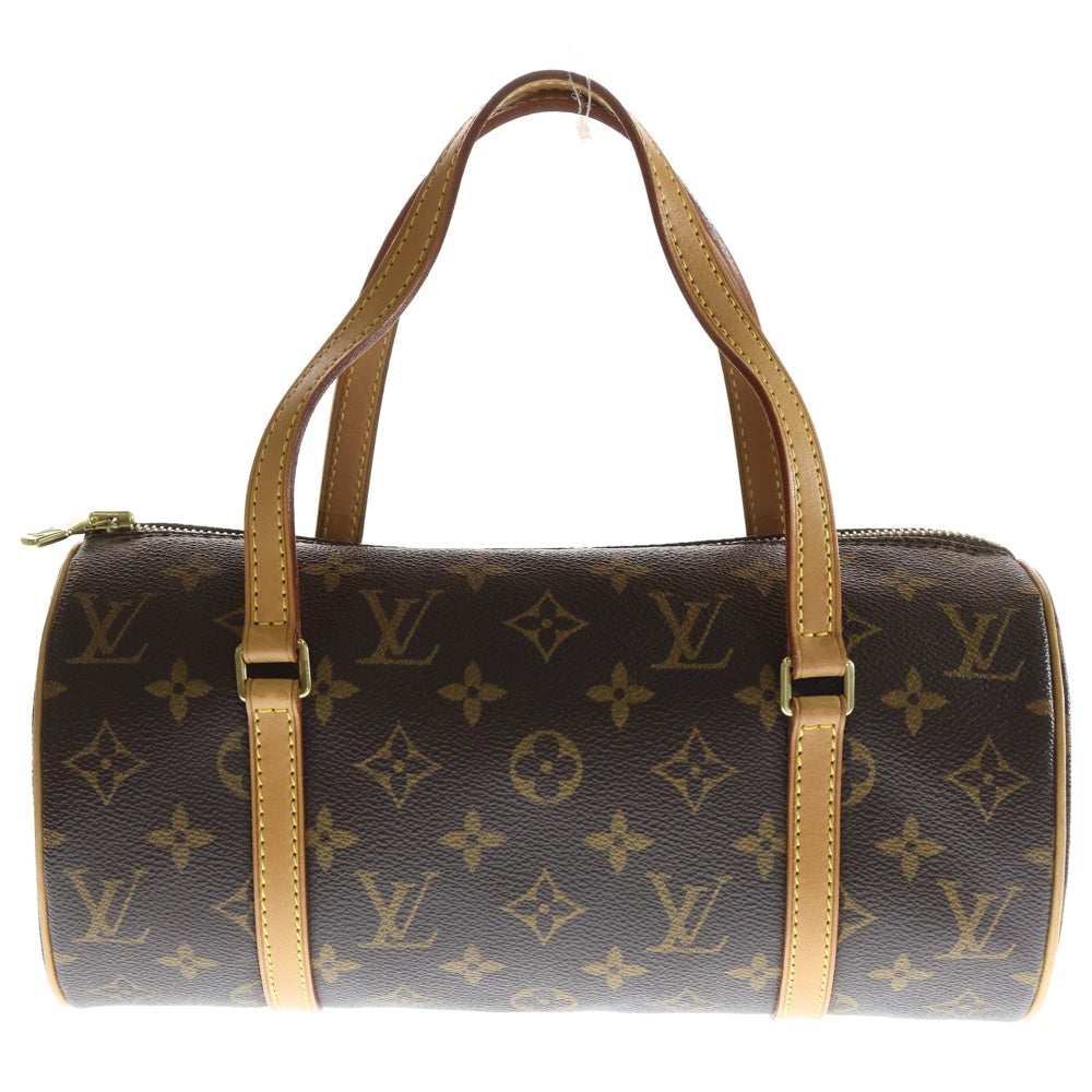 LOUIS VUITTON(ルイヴィトン) モノグラム パピヨン30 旧型 ハンドバッグ ミニバッグ ブラウン レザー×PVC M51385 ゴールド金具