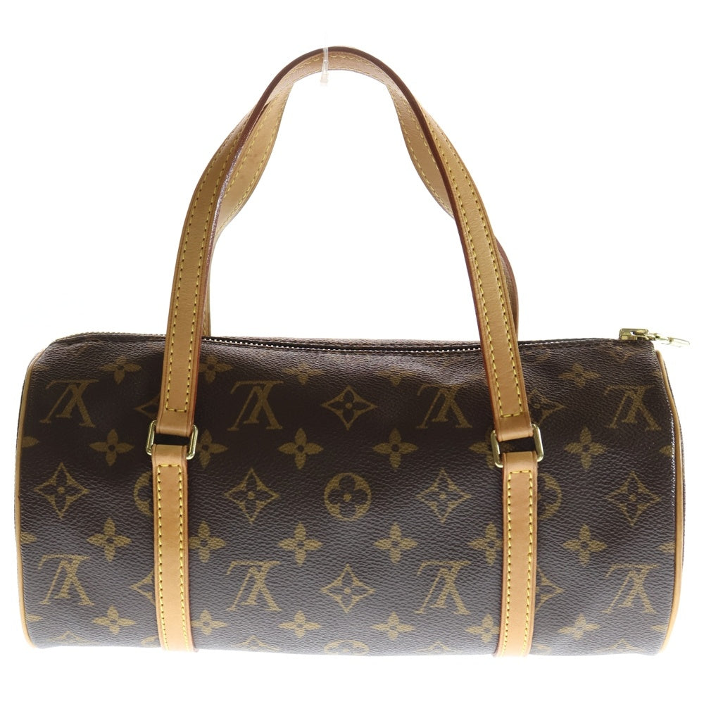 LOUIS VUITTON(ルイヴィトン) モノグラム パピヨン30 旧型 ハンドバッグ ミニバッグ ブラウン レザー×PVC M51385 ゴールド金具