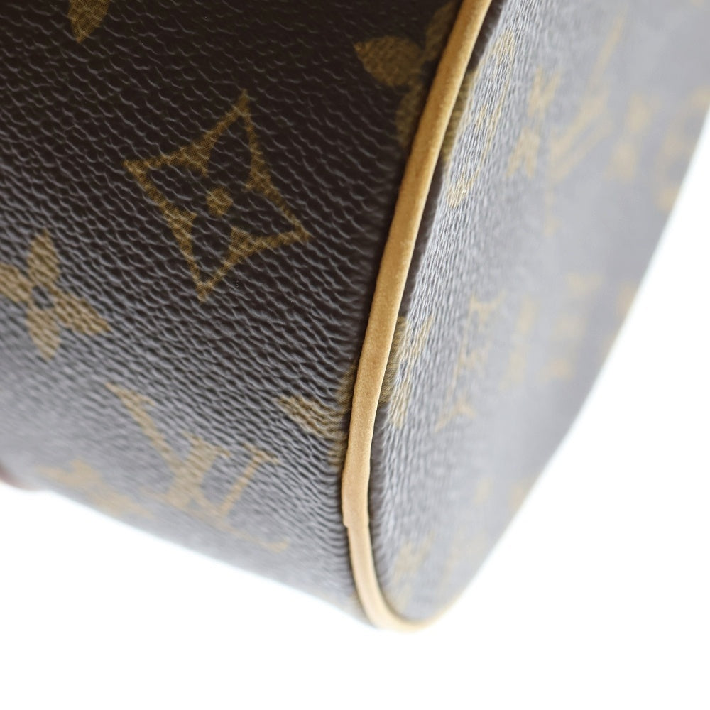 LOUIS VUITTON(ルイヴィトン) モノグラム パピヨン30 旧型 ハンドバッグ ミニバッグ ブラウン レザー×PVC M51385 ゴールド金具