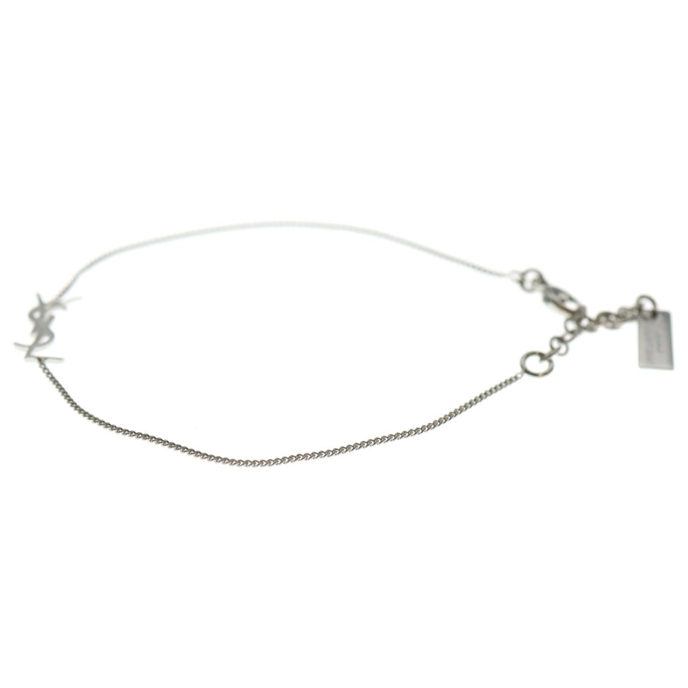 美品　サンローランパリ　ウエスタン　カサンドラ　ロゴ　シルバー SAINT LAURENT PARIS(サンローランパリ) カサンドラロゴプレート