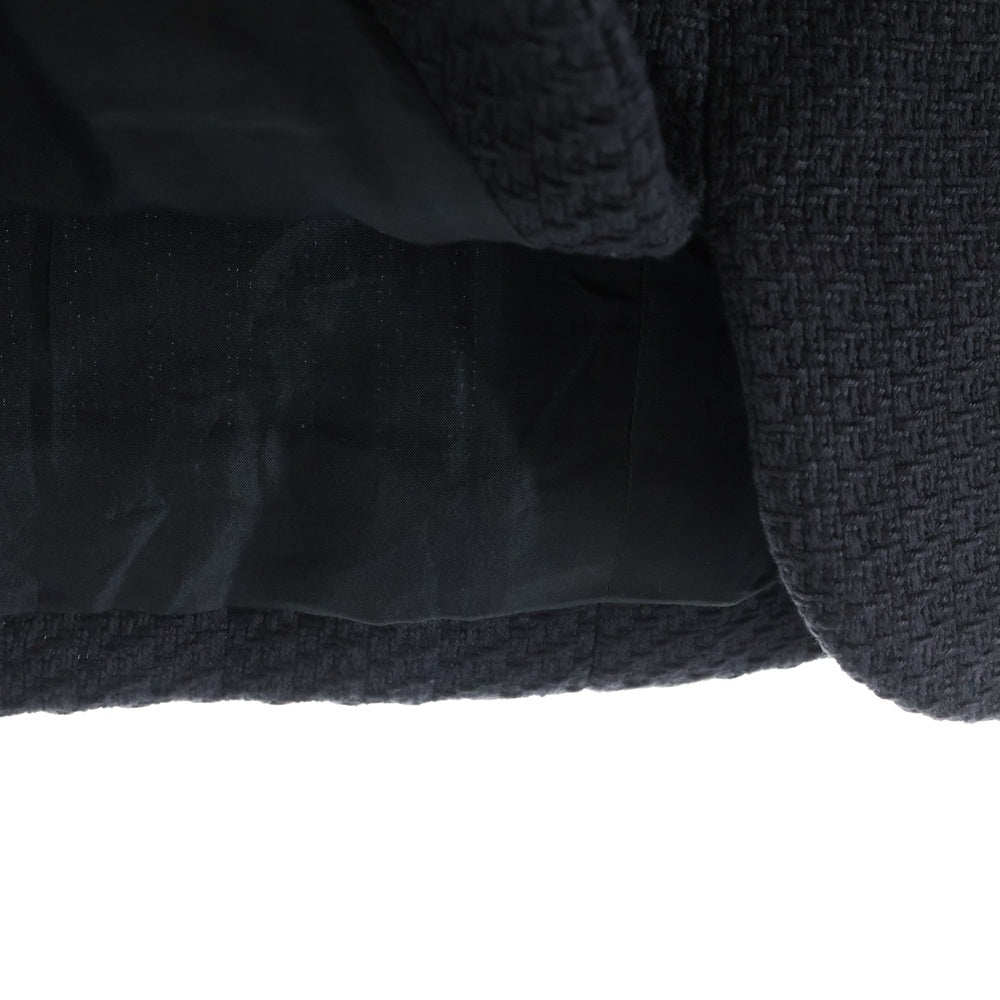 CHANEL(シャネル) 07P スプリングコレクション ココマークロゴプレート コットンレーヨン タイトミニスカート ブラック レディース P30568V20732