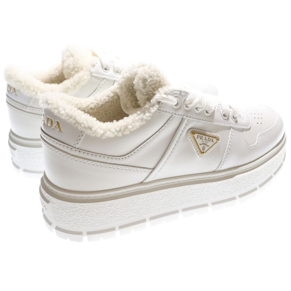 PRADA(プラダ) トライアングル ロゴ スニーカー ボア 靴 1E947M レディース