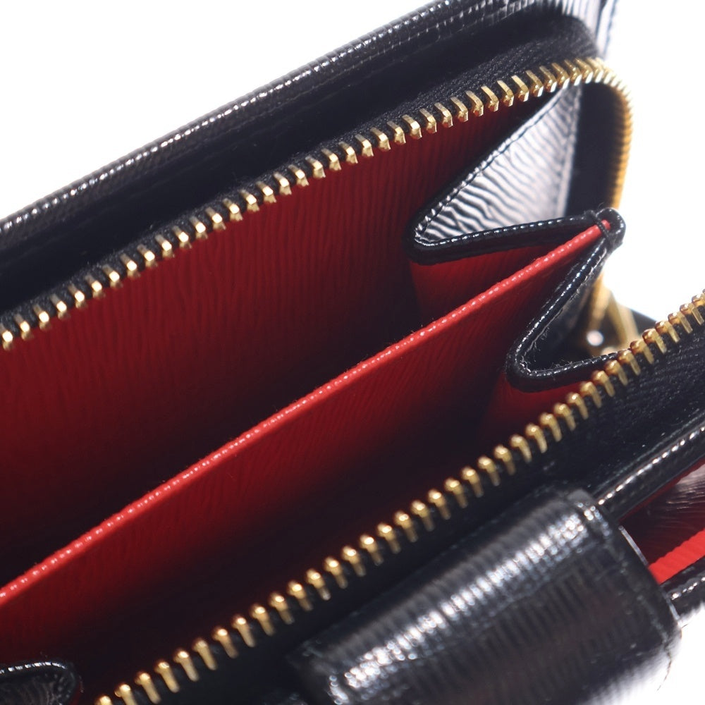 プラダ サフィアーノ テスートナイロン 折り財布 コンパクトウォレット レッド PRADA（プラダ） 財布 三つ折り フォーコ レッド ミニ財布 コンパクト