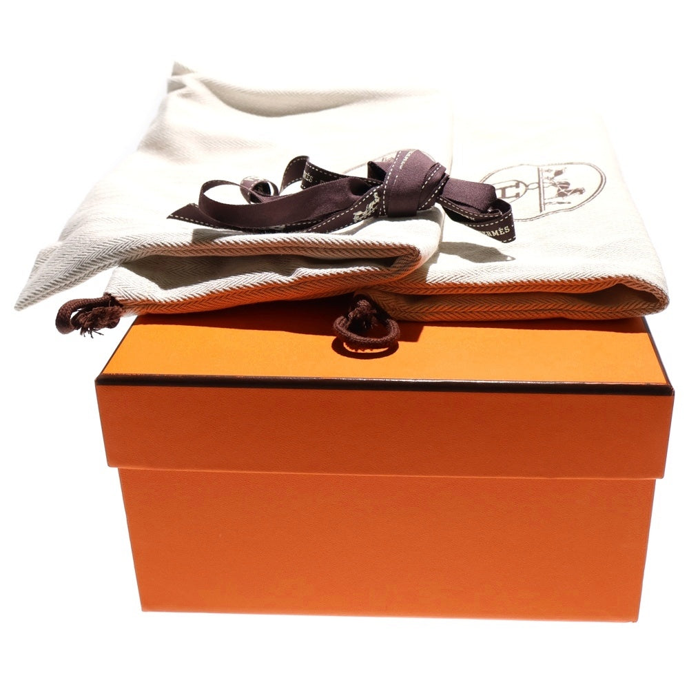 HERMES(エルメス) バウンシング Hロゴ スエードレザー メッシュ レースアップ ローカットシューズ スニーカー グレー レディース