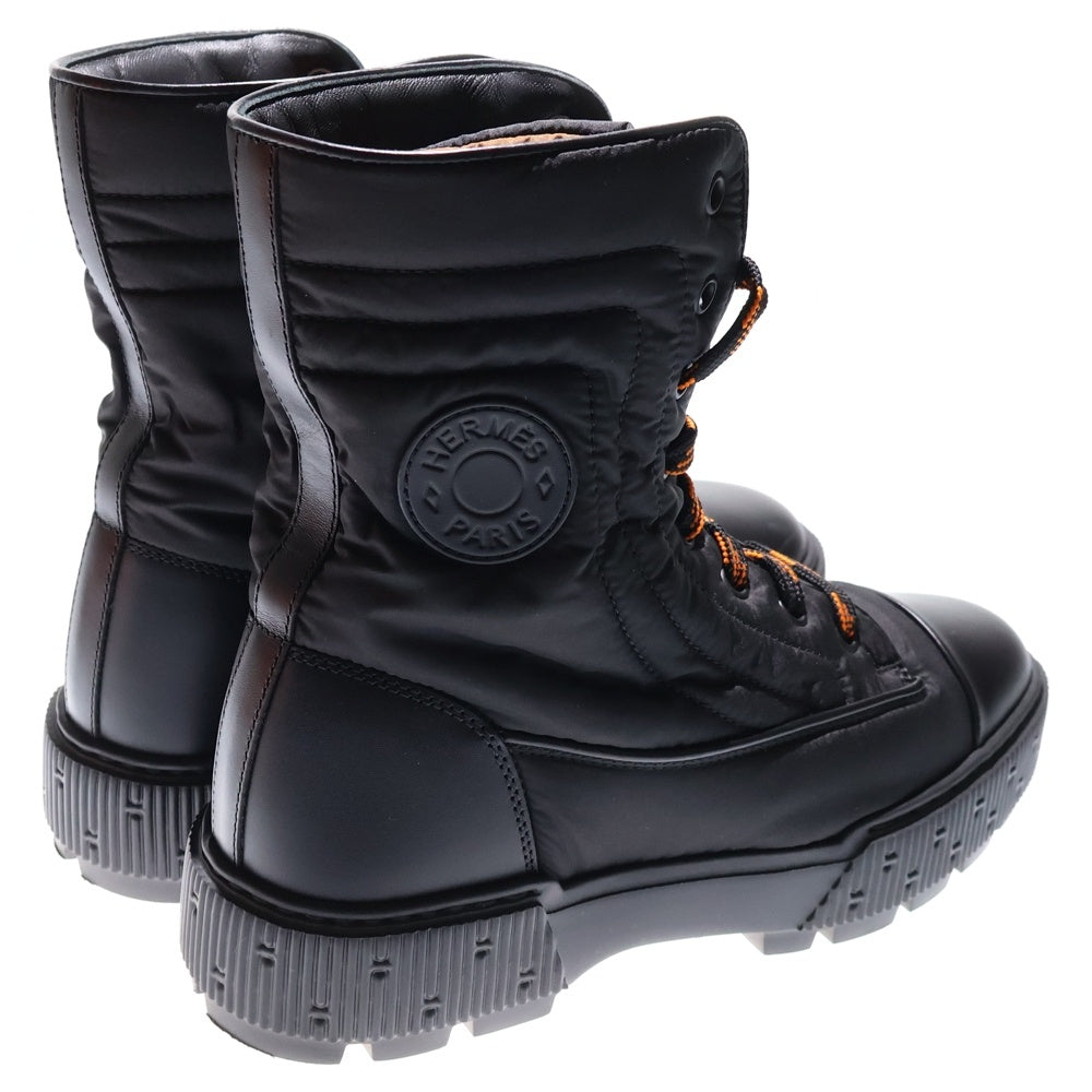 HERMES(エルメス) フレッシュ レザー ナイロン レースアップ