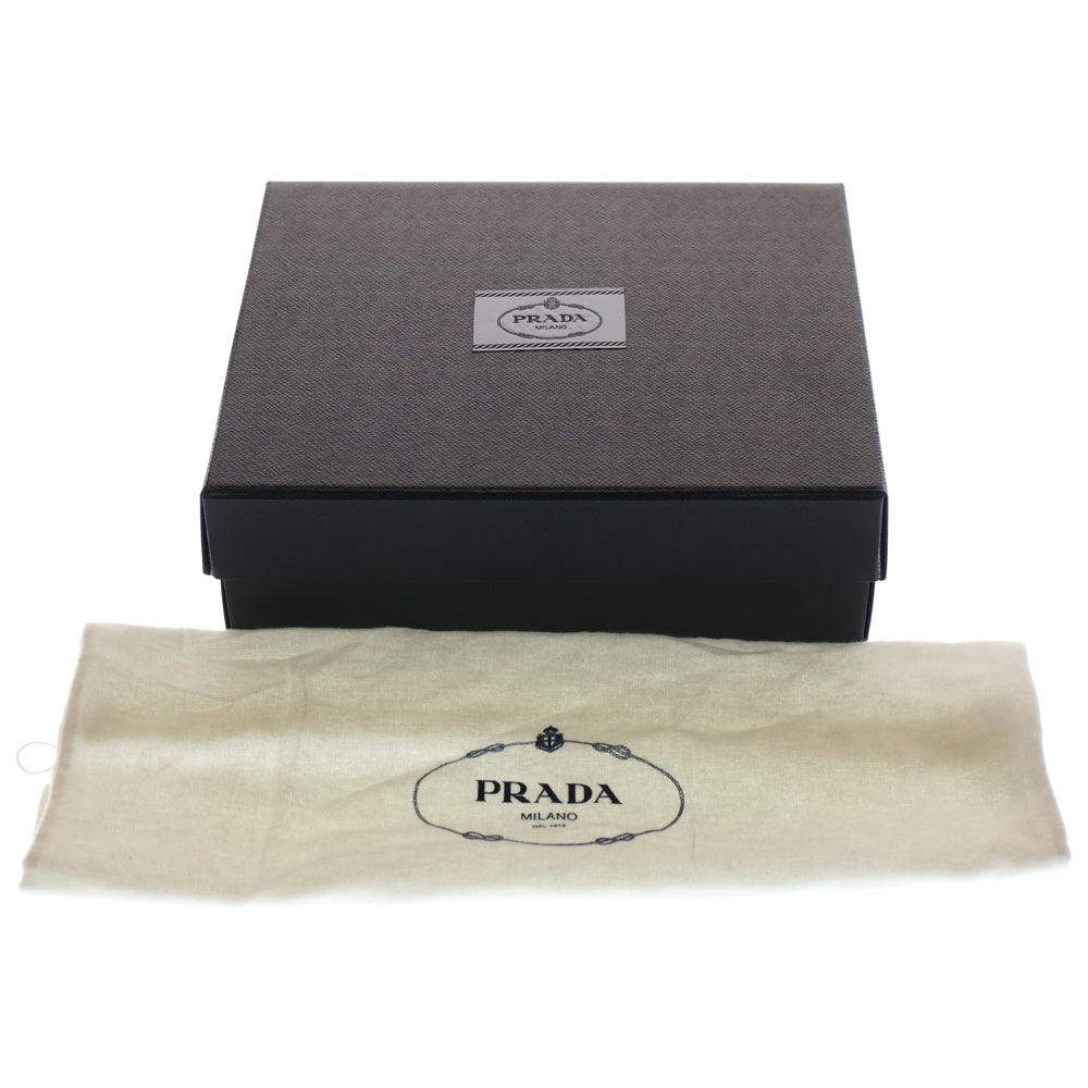 PRADA(プラダ) ウィッカー ミニハンドバッグ カゴバッグ べージュ×ブルー 1BG558 ゴールド金具 レディース