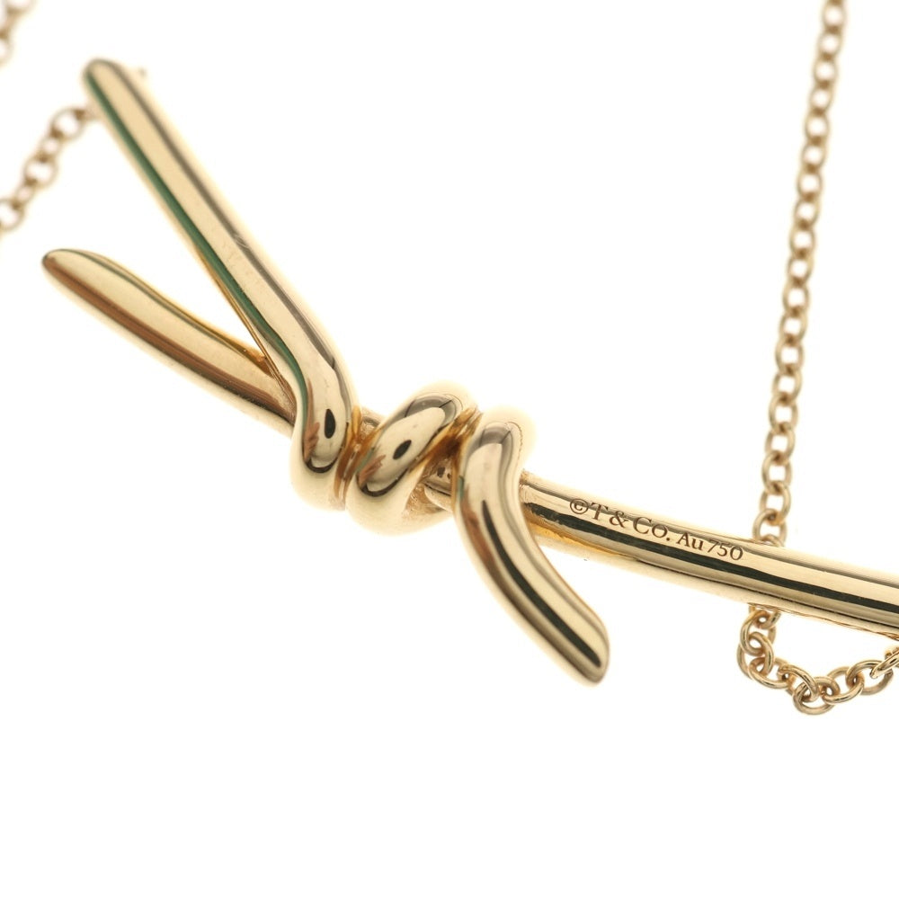 TIFFANY & Co.(ティファニー) ノット ネックレス ピンクゴールド K18PG ジュエリー レディース
