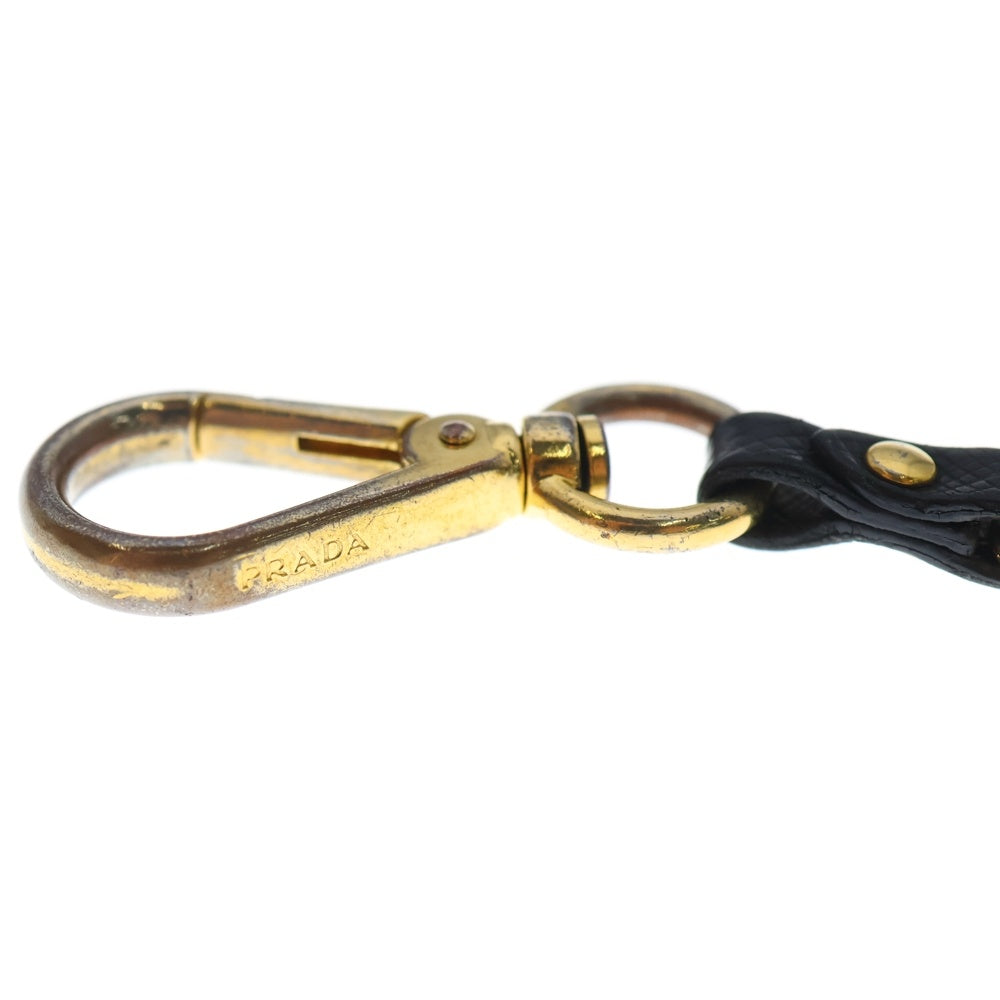 PRADA(プラダ) バッグチャーム キーホルダー キーチェーン ブラック