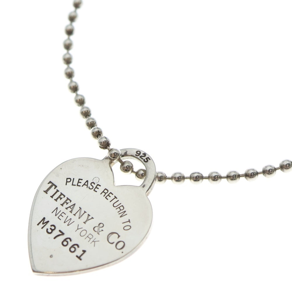 TIFFANY & Co.(ティファニー) リターントゥハート ネックレス ペンダント ボールチェーン シルバー SV925 22.0g レディース