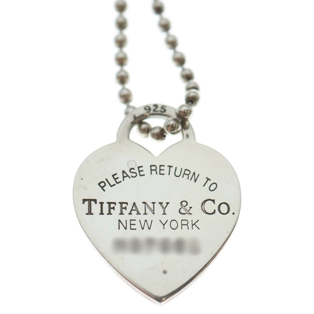 TIFFANY & Co.(ティファニー) リターントゥハート ネックレス ペンダント ボールチェーン シルバー SV925 22.0g レディース