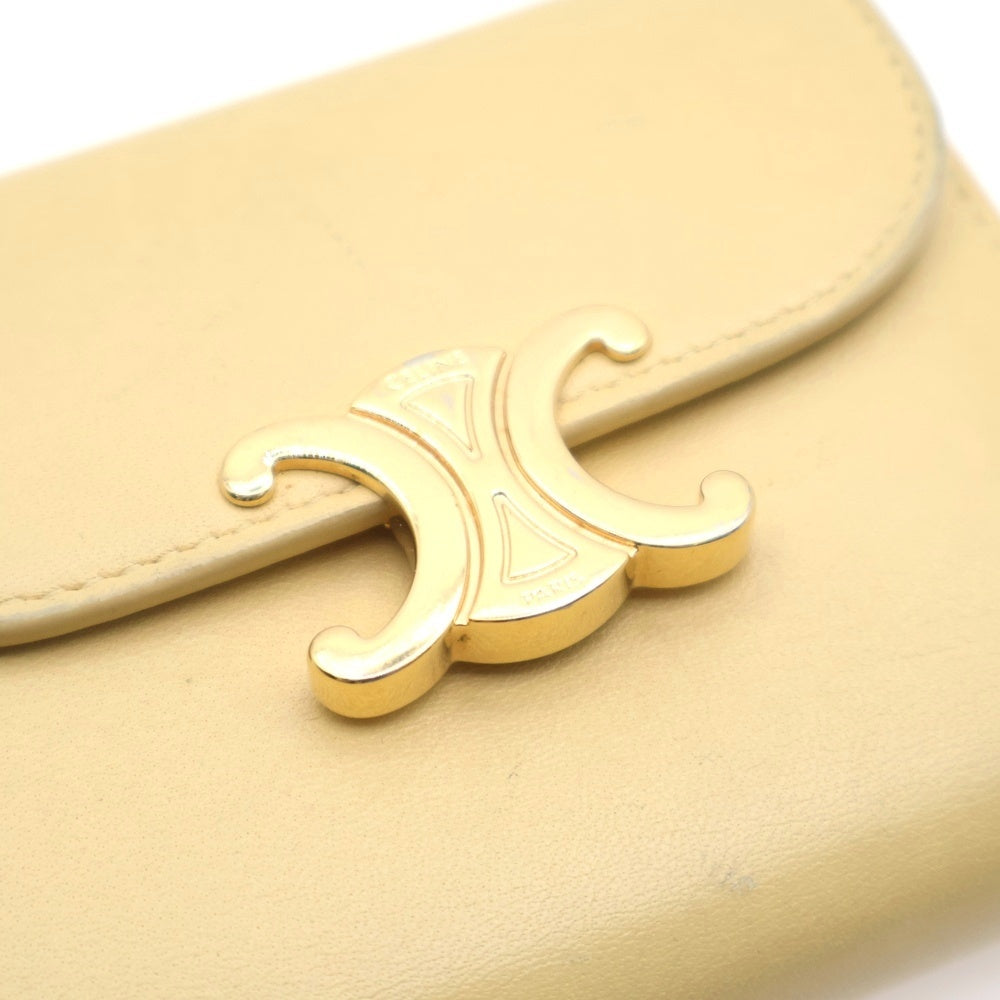 CELINE(セリーヌ) トリオンフ 三つ折り財布 コインケース イエロー