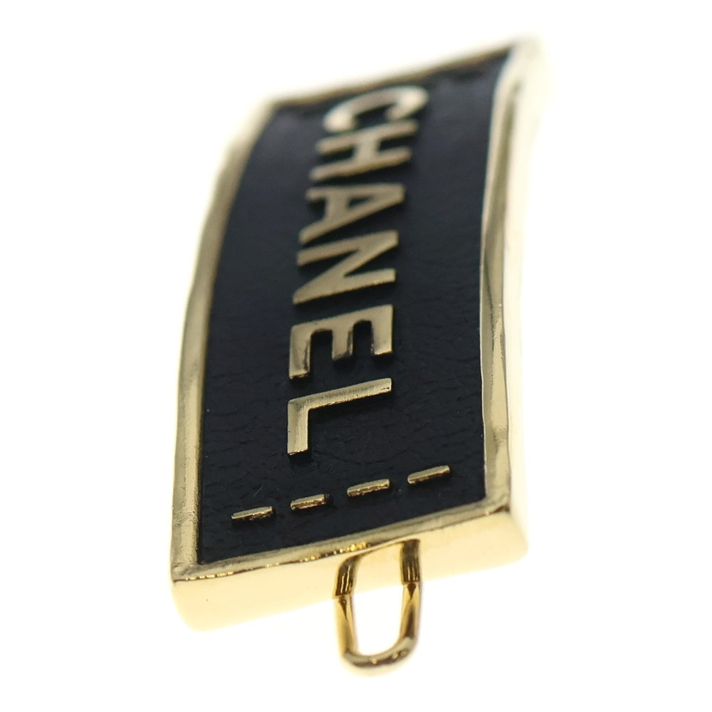 CHANEL(シャネル) ロゴ バレッタ ヘアアクセ ブラック ゴールド レディース