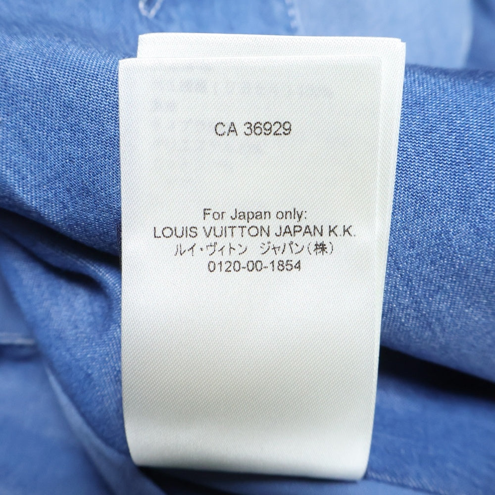 LOUIS VUITTON(ルイヴィトン) 24AWウォッシュ加工 ダブルブレスト ピークドラペル デニム テーラードジャケット インディゴ RM242MM KES HRJ21E