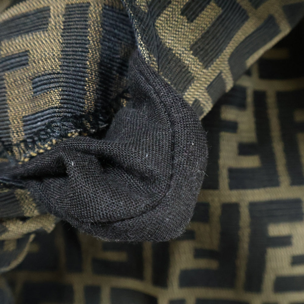 FENDI(フェンディ) ズッカ総柄ジャガード テーパードパンツ ジーンズ ブラウン レディース