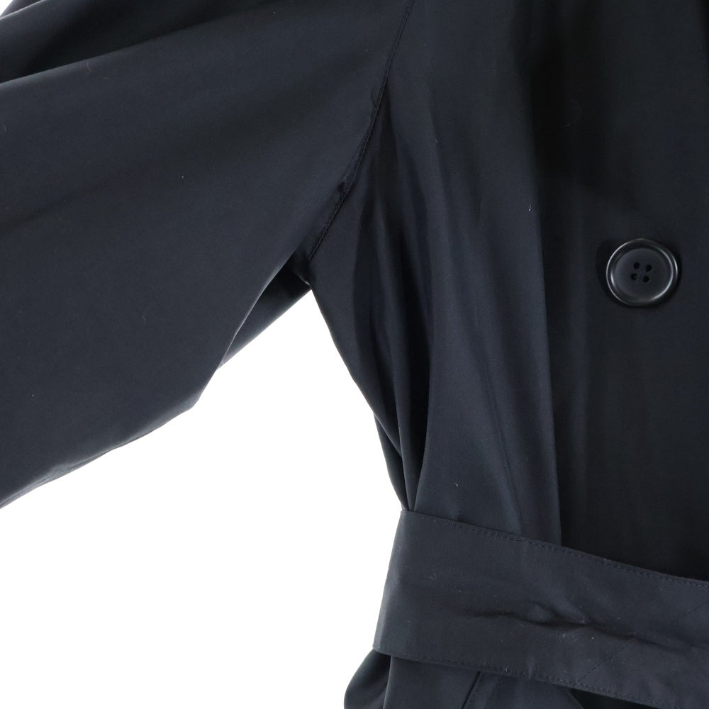 BURBERRYS(バーバリーズ) シルク ダブルブレスト ラグランスリーブ トレンチコート ブラック レディース FD035-061-09