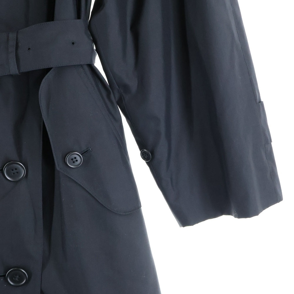 BURBERRYS(バーバリーズ) シルク ダブルブレスト ラグランスリーブ トレンチコート ブラック レディース FD035-061-09