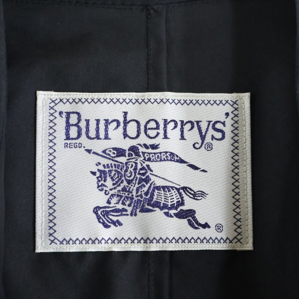 BURBERRYS(バーバリーズ) シルク ダブルブレスト ラグランスリーブ トレンチコート ブラック レディース FD035-061-09