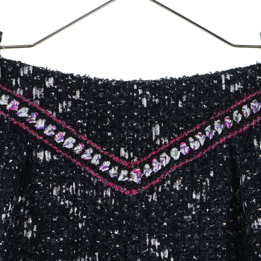CHANEL(シャネル) 24SS スパンコール ツイードショートパンツ ブラック
