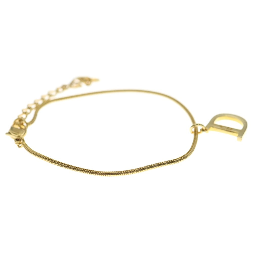 DIOR(ディオール) Dロゴ ブレスレット スネークチェーン ゴールド GP