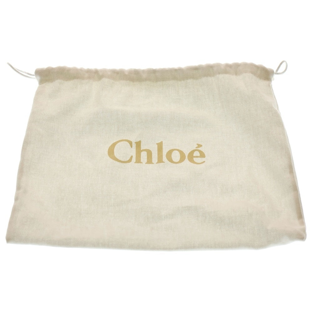 Chloe(クロエ) ウッディ ミニ 2WAYトートバッグ ハンドバッグ ブラック×ネイビー キャンバス×レザー
