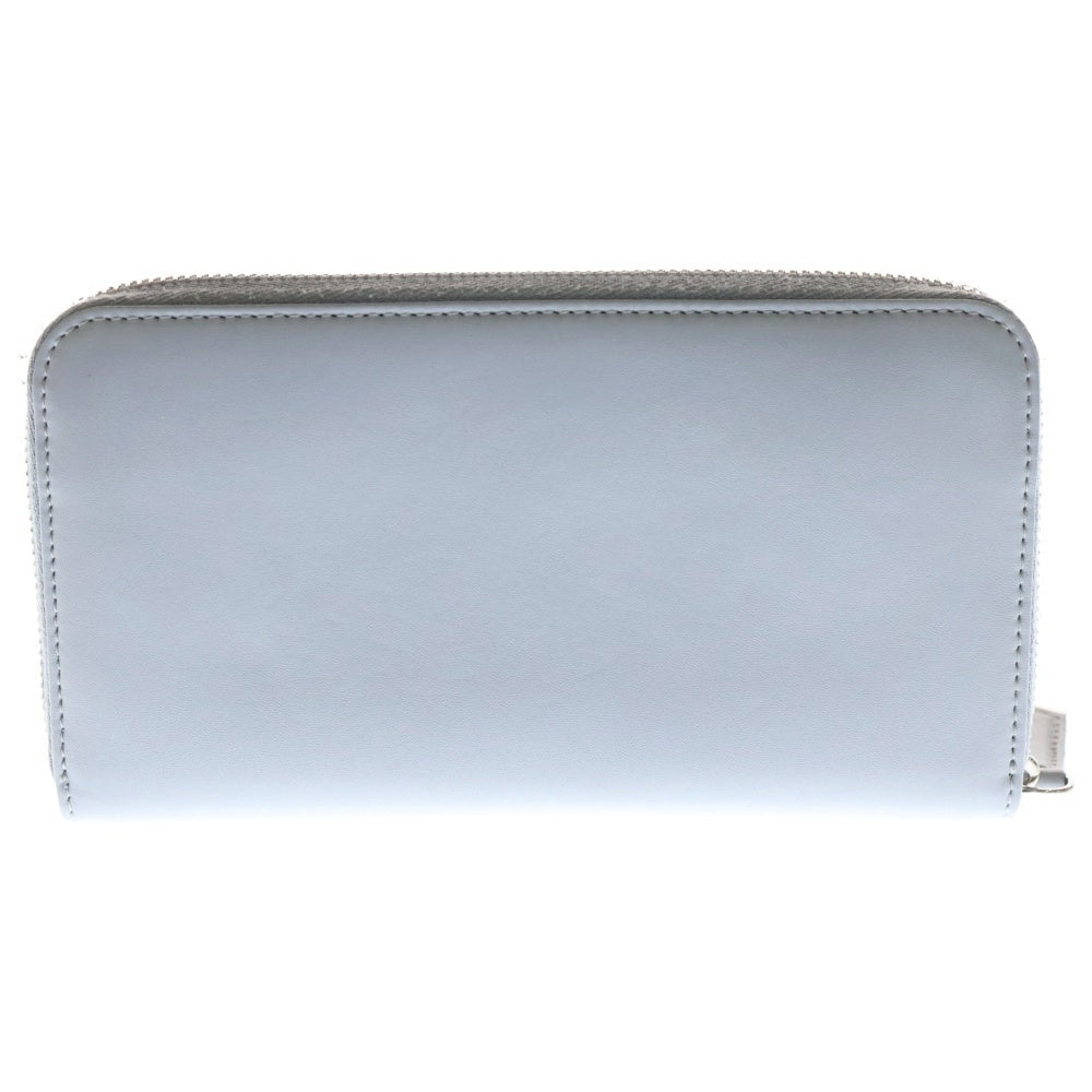 FENDI(フェンディ) プレキシガラススタッズ ラウンドファスナー長財布 グレー レザー 8M0299 レディース