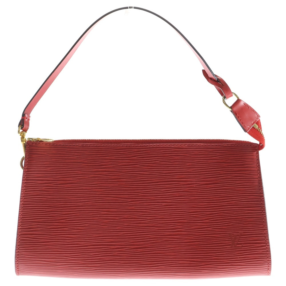LOUIS VUITTON(ルイヴィトン) エピ ポシェット アクセソワール ハンドバッグ レッド レザー M52957 レディース
