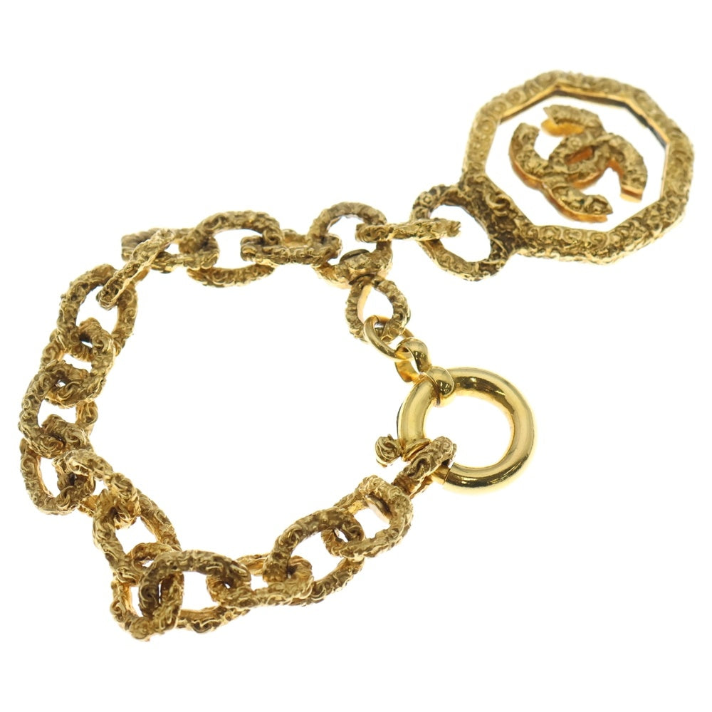 CHANEL(シャネル) ココマーク 溶岩 クリア ロゴプレート チェーン