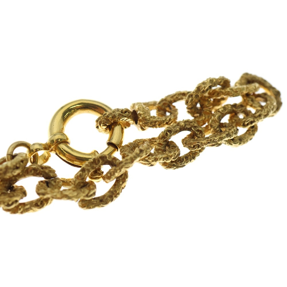 CHANEL(シャネル) ココマーク 溶岩 クリア ロゴプレート チェーン