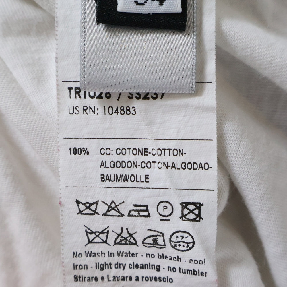 DOLCE & GABBANA(ドルチェアンドガッバーナ) ロゴプリント スター クルーネック 半袖Tシャツ カットソー ホワイト TRT026