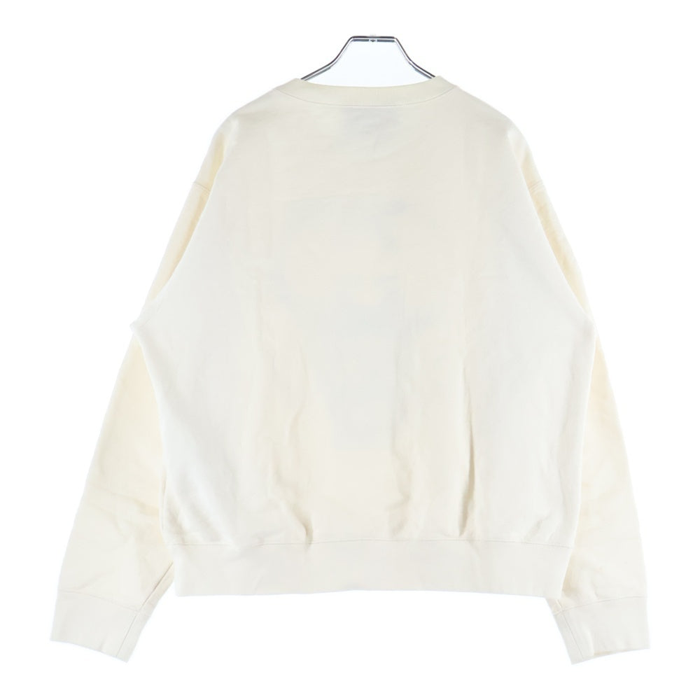 GUCCI(グッチ) ×ドラえもん うしえもん刺繍 インターロッキングG ロゴプリント クルーネック プルオーバースウェット トレーナー アイボリー 626990 レディース