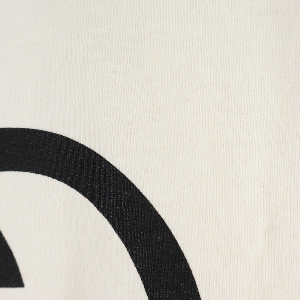 GUCCI(グッチ) ×ドラえもん うしえもん刺繍 インターロッキングG ロゴプリント クルーネック プルオーバースウェット トレーナー アイボリー 626990 レディース