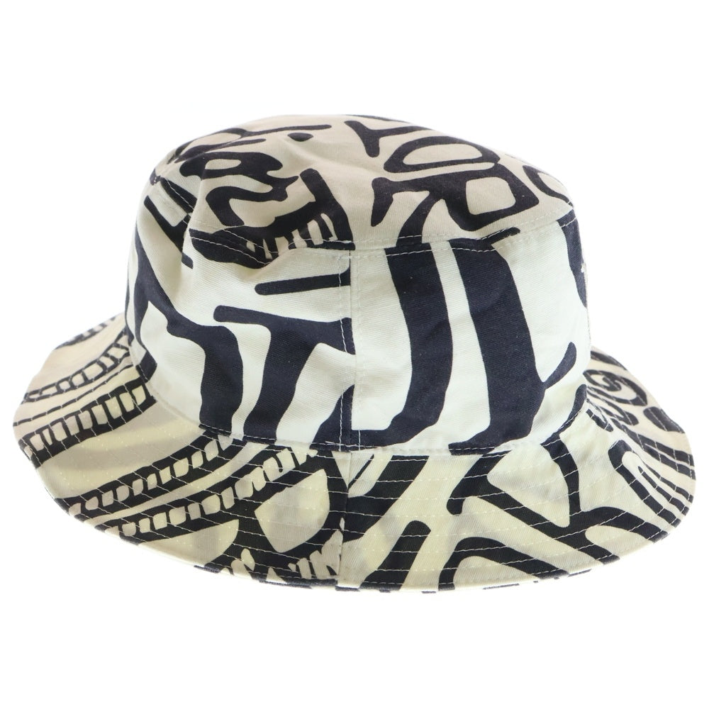 DIOR(ディオール) ×STUSSY バケットハット ホワイト コットン #L 07014692220 レディース