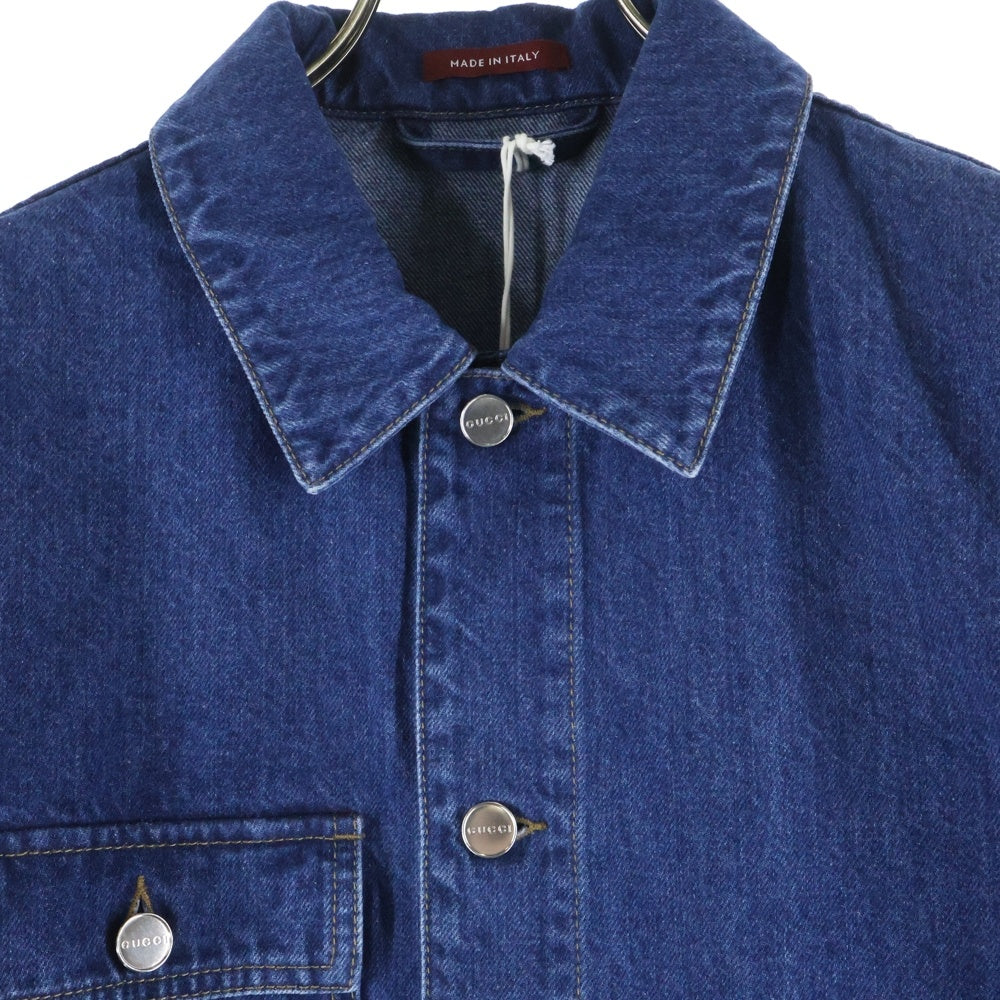 GUCCI(グッチ) レーザーディテール バックロゴプリント デニム