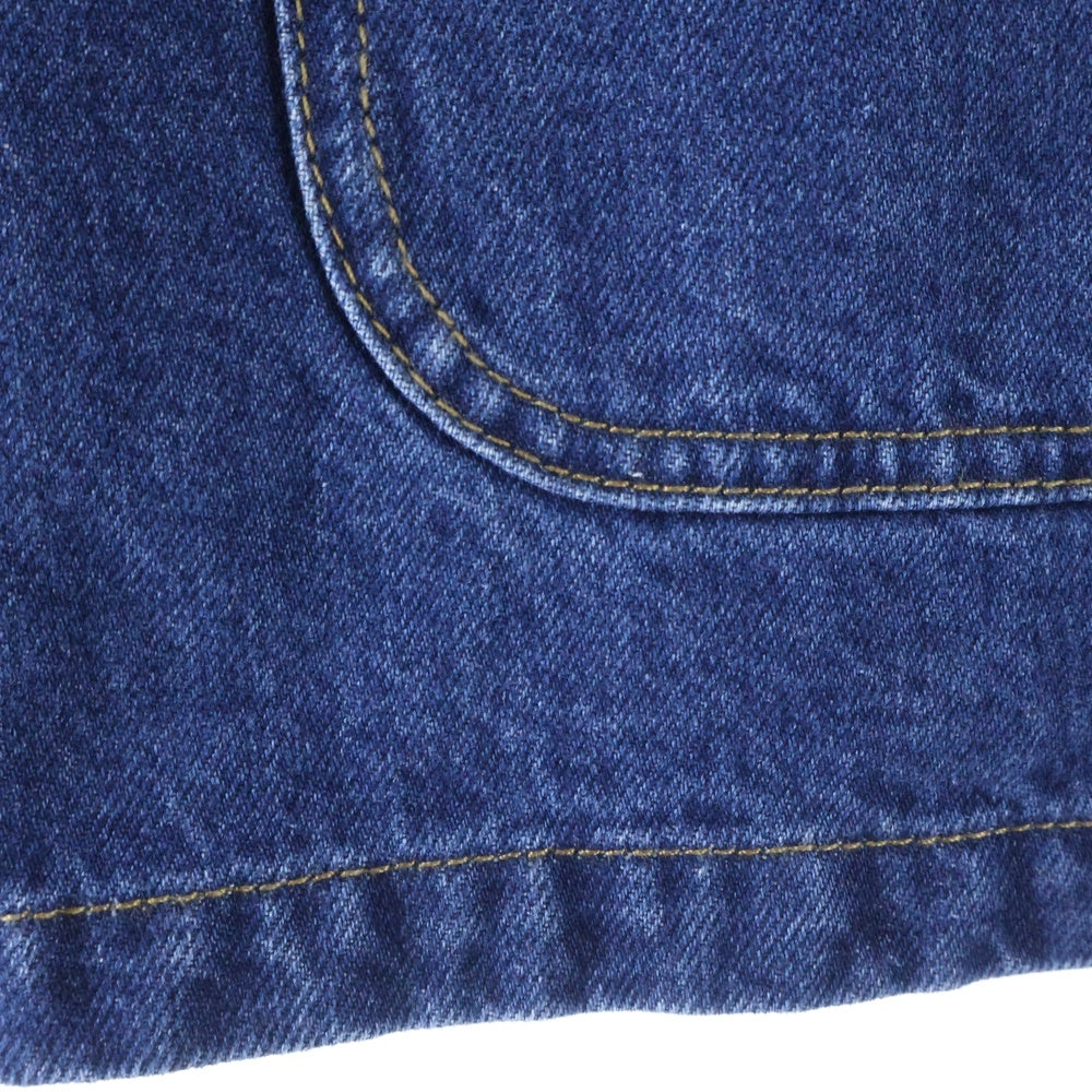 GUCCI(グッチ) レーザーディテール バックロゴプリント デニム トラッカージャケット インディゴ 789129 レディース